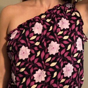 Ann Taylor, WORN ONCE, XS One Shoulder Top